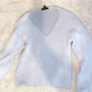 Forever 21     Baby Blue Fuzzy Sweater      Size: S
